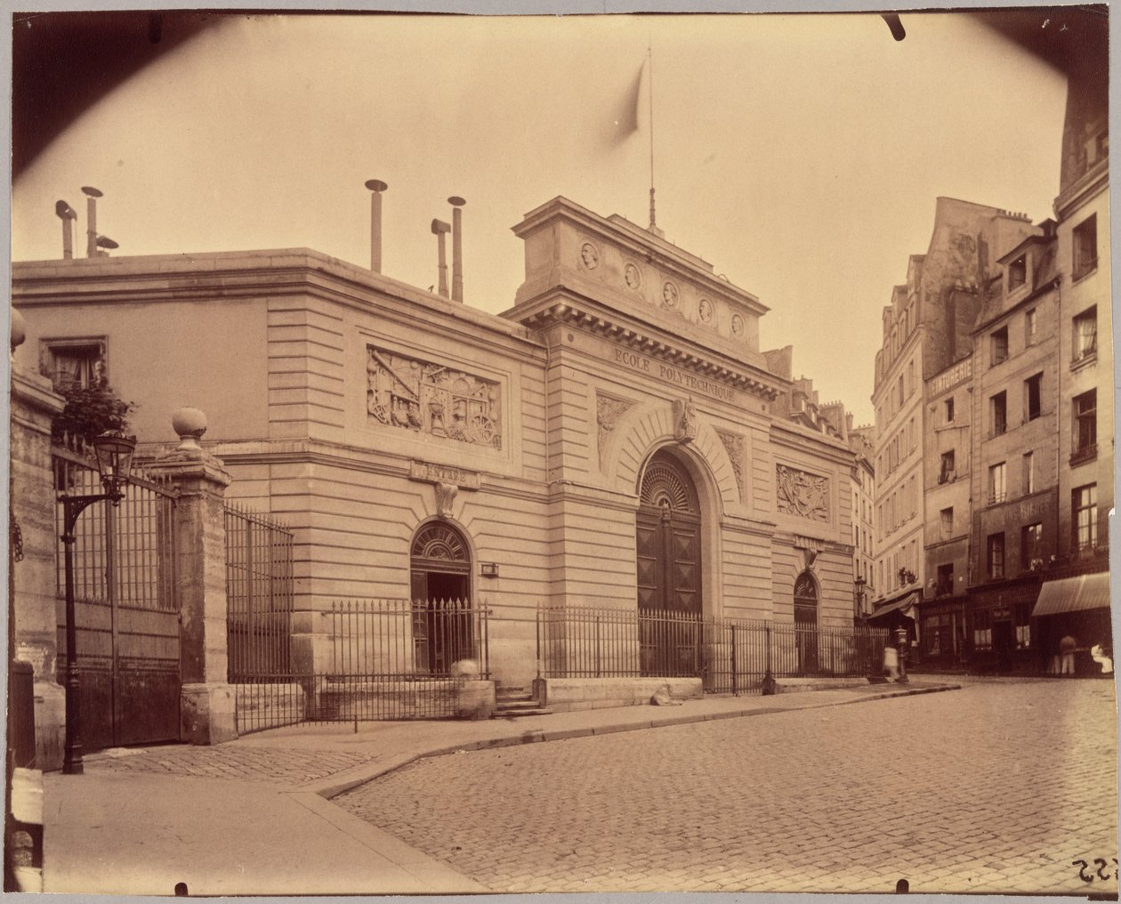 Escuela Politécnica, calle Descartes de Eugène Atget