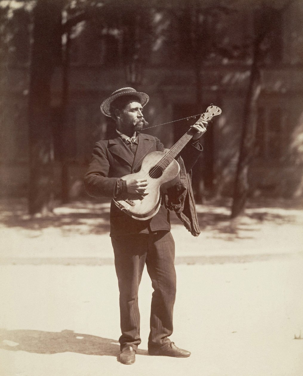Guitarrista, París de Eugène Atget