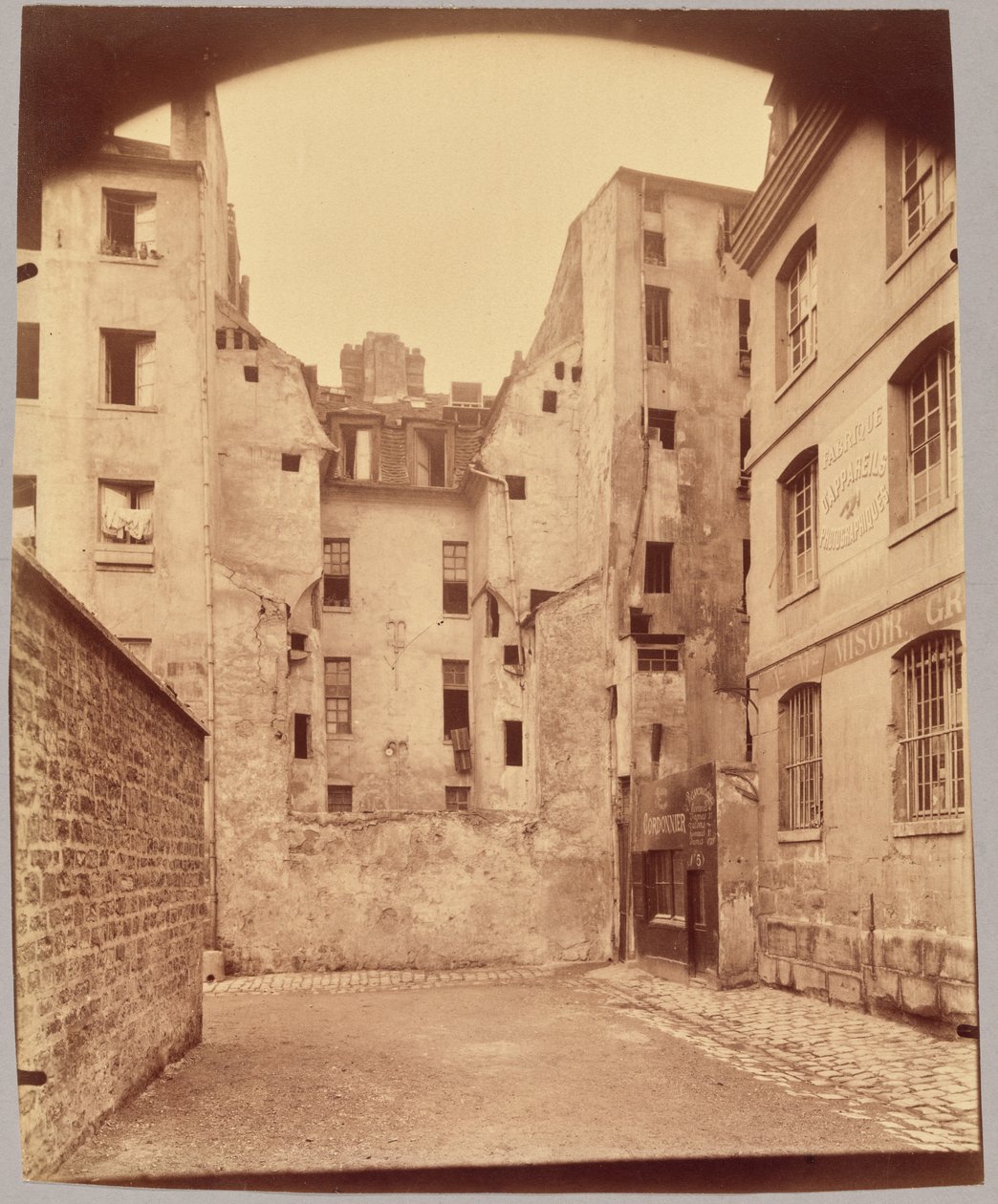 Callejón sin salida du Bœuf, rue Valette de Eugène Atget