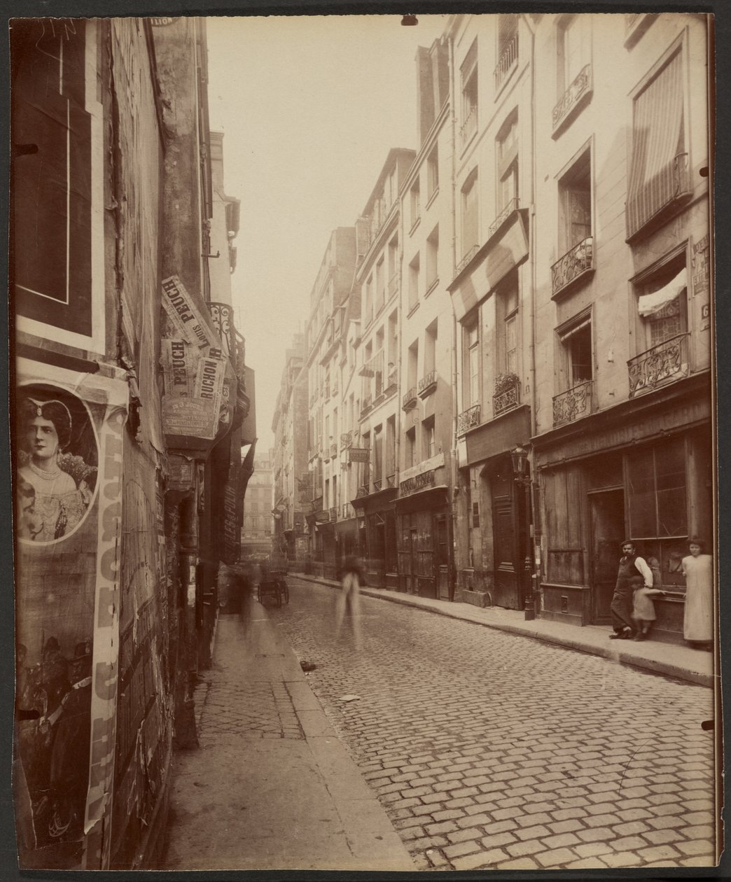 Las casas de la rue Grenier Saint-Lazare 4, 6, 8 de Eugène Atget