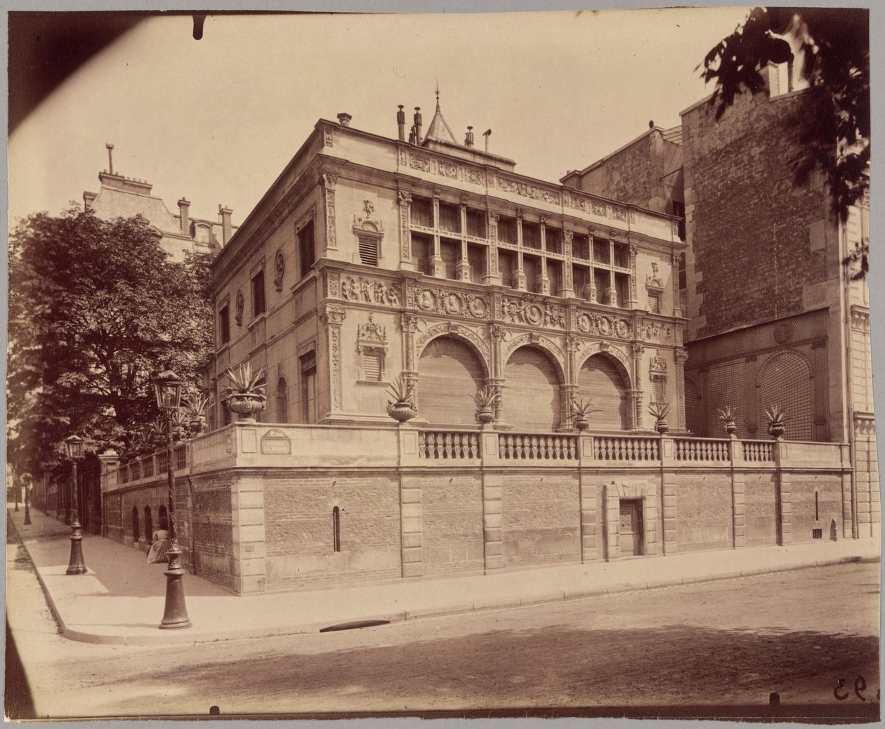 Maison François, Cours-la-Reine de Eugène Atget