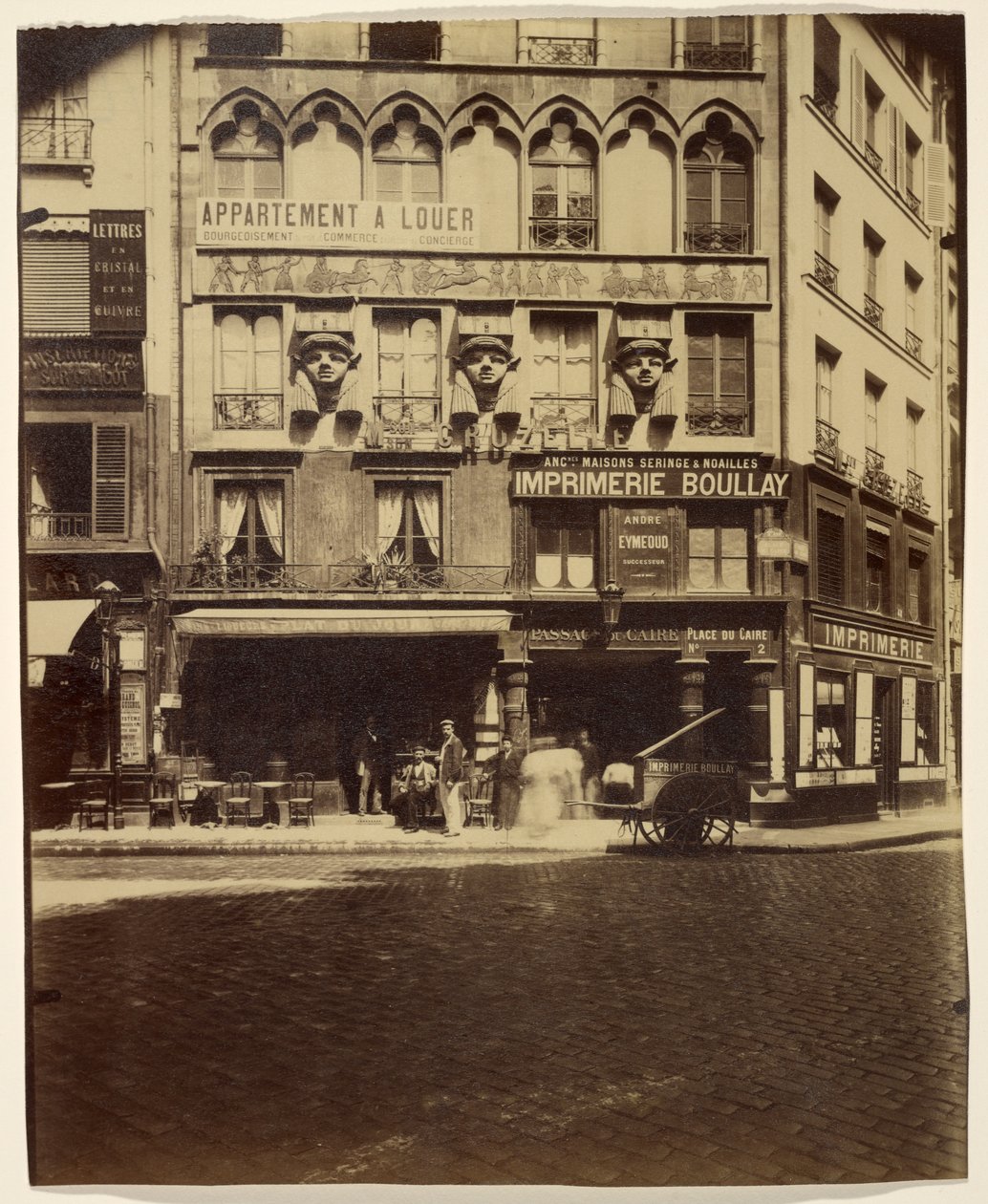 Casa, Place du Caire 2 (edificio, Place du Caire) de Eugène Atget