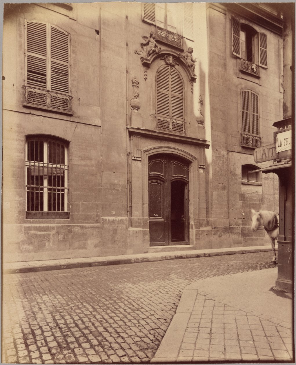 Presbiterio de Saint-Merri, rue de la Verrerie de Eugène Atget