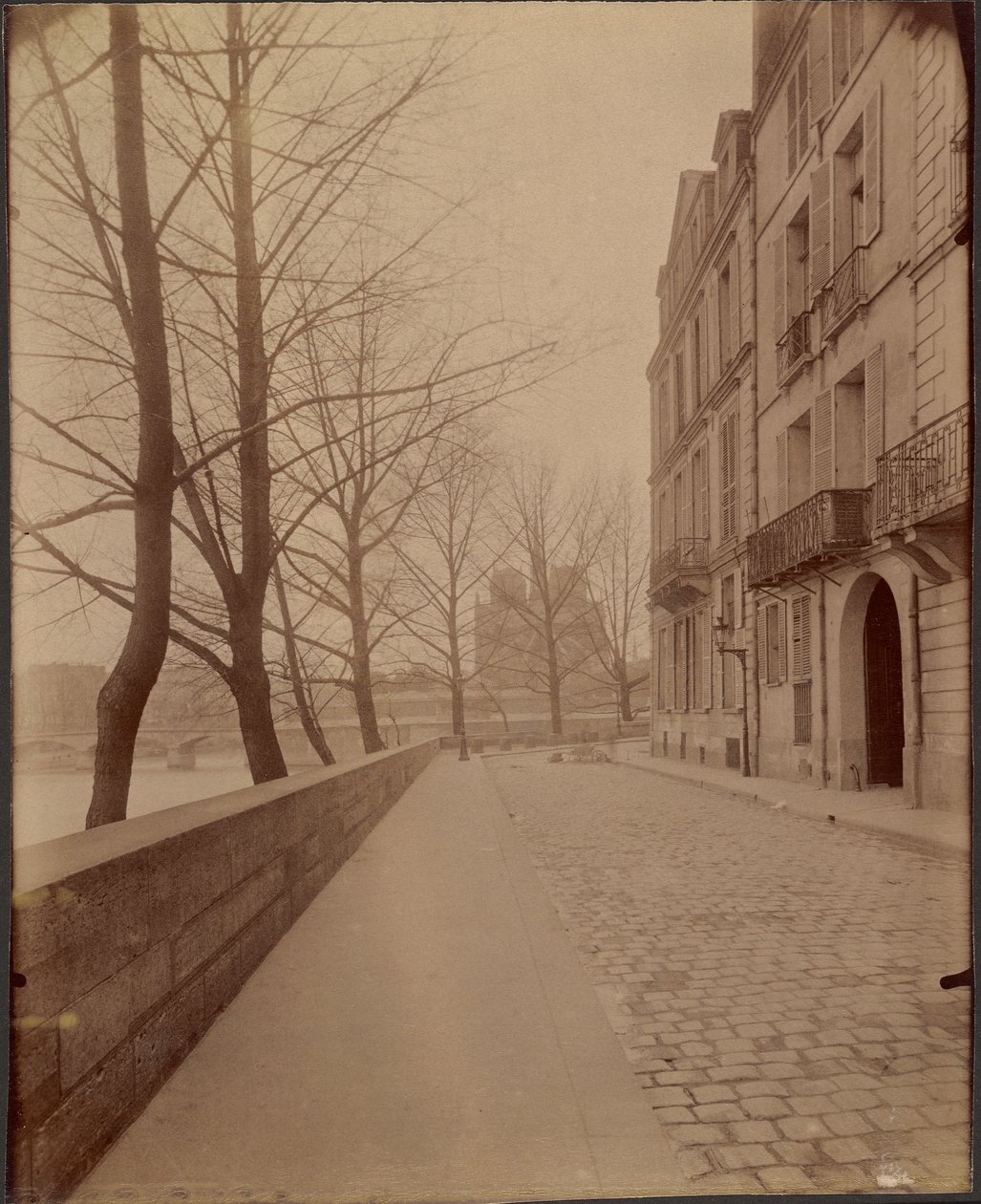 Muelle de Orleans, Isla de Saint-Louis de Eugène Atget