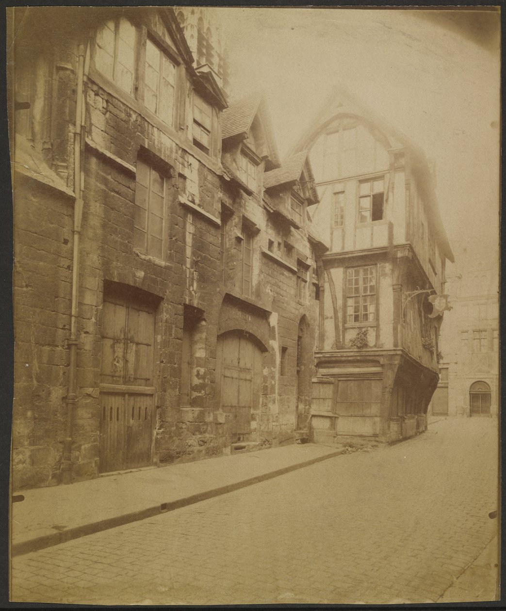Ruan, casa en la rue Saint-Romain de Eugène Atget