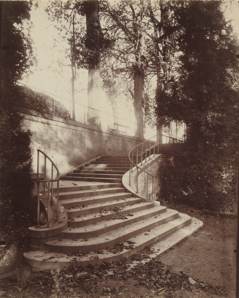 La escalinata de Saint-Cloud,1906 (foto) de Eugène Atget