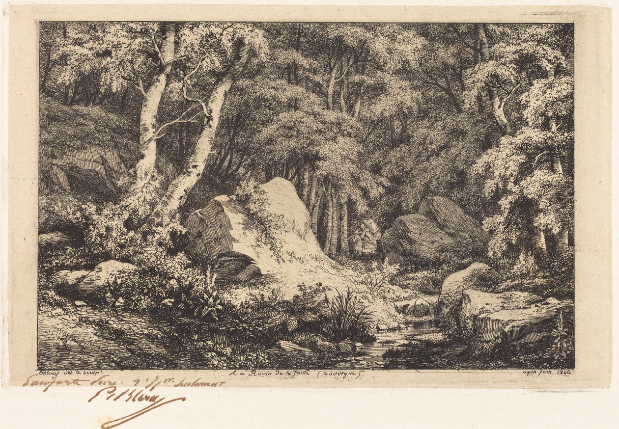 En el barranco de la falla, Auvernia de Eugene Bléry