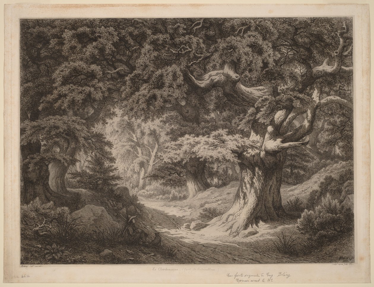 El Charlemagne, bosque de Fontainebleau de Eugene Bléry