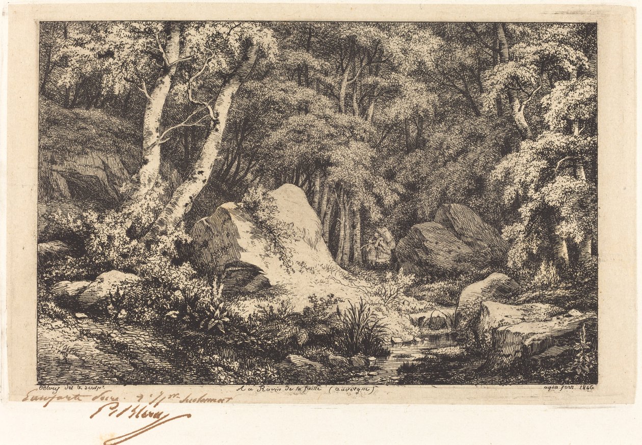 En el barranco de la falla, Auvernia de Eugene Bléry