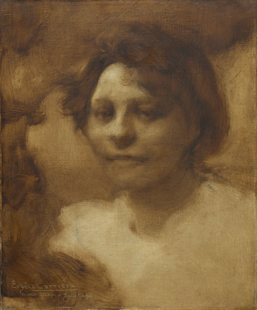 Madame Case, después de septiembre de 1900, probablemente verano de 1901 (óleo sobre tela) de Eugène Carrière