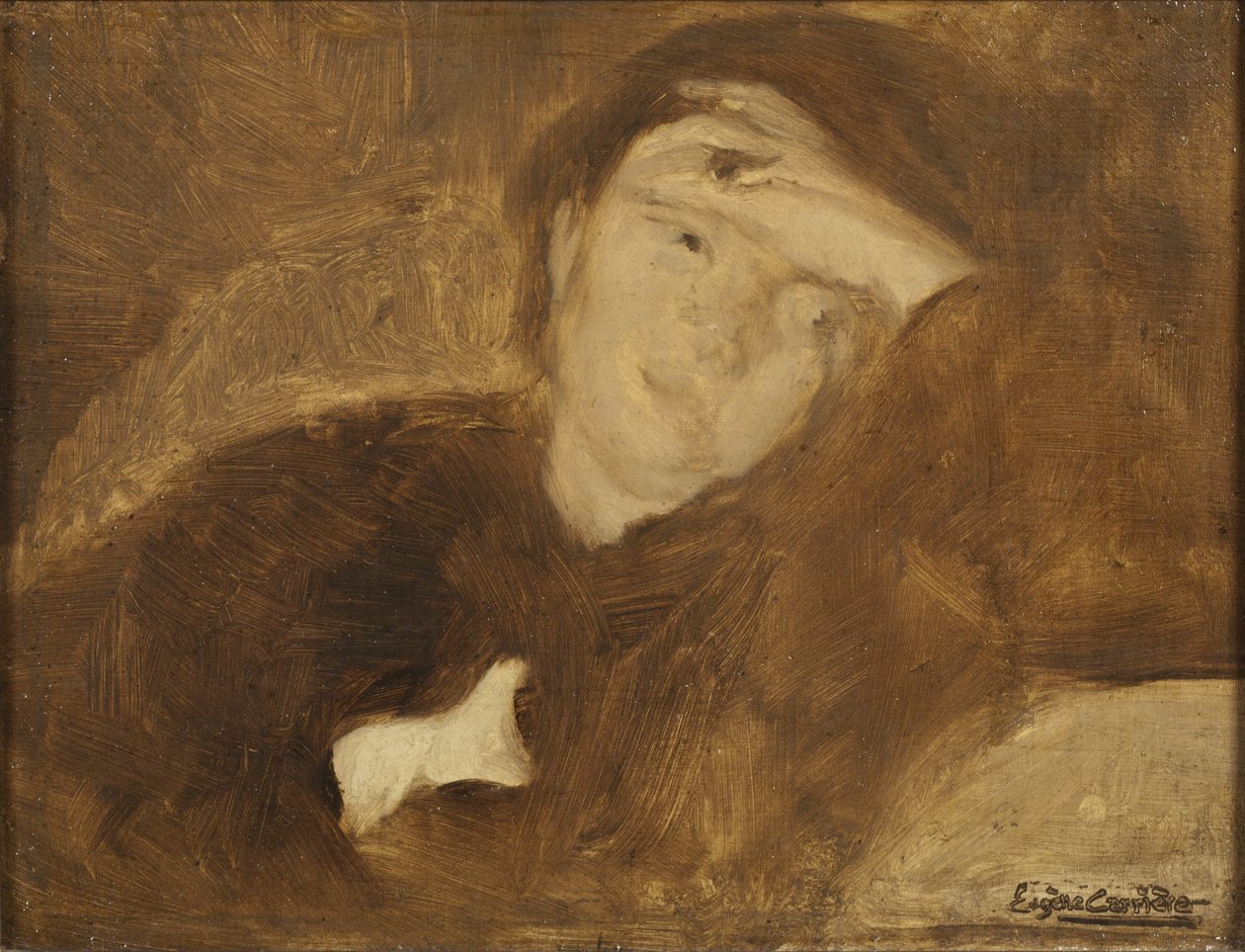 Retrato de una dama. Estudio de Eugène Carrière