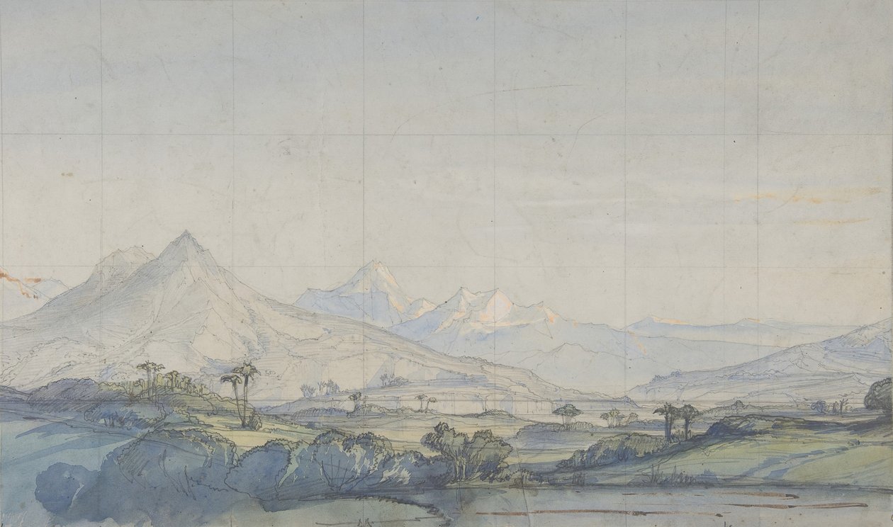 Diseño para un escenario en la Ópera, París, 1828-90 de Eugene Ciceri