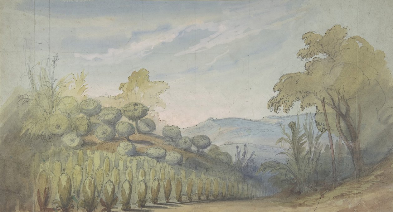 Diseño para un Escenario en la Ópera, París, 1830-1890 de Eugene Ciceri