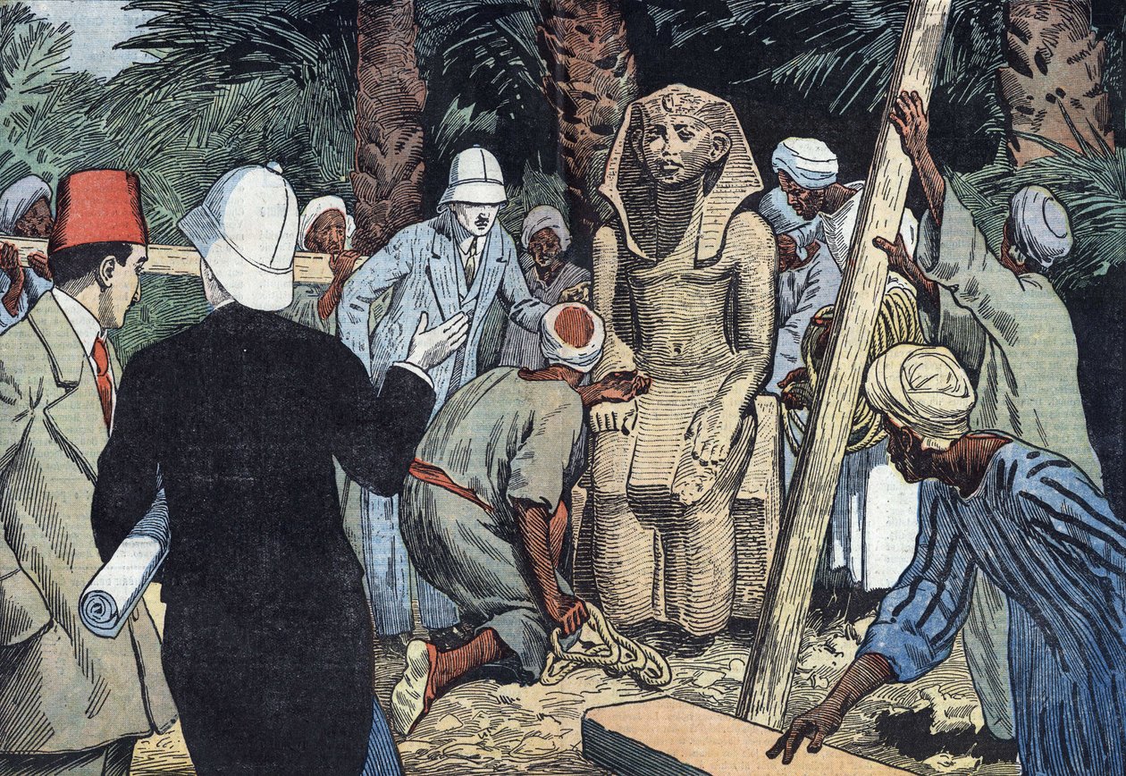 Descubierto en la estatua de Sesostris III en 1862 de Eugene Damblans