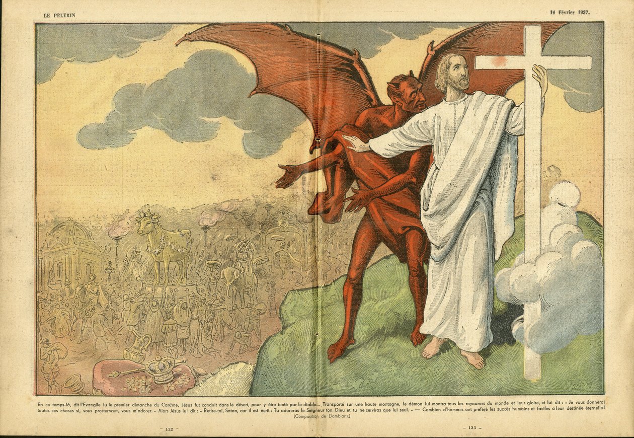 Ilustración de Eugene Damblans (1865-1945) en Le Pelerin de Eugene Damblans