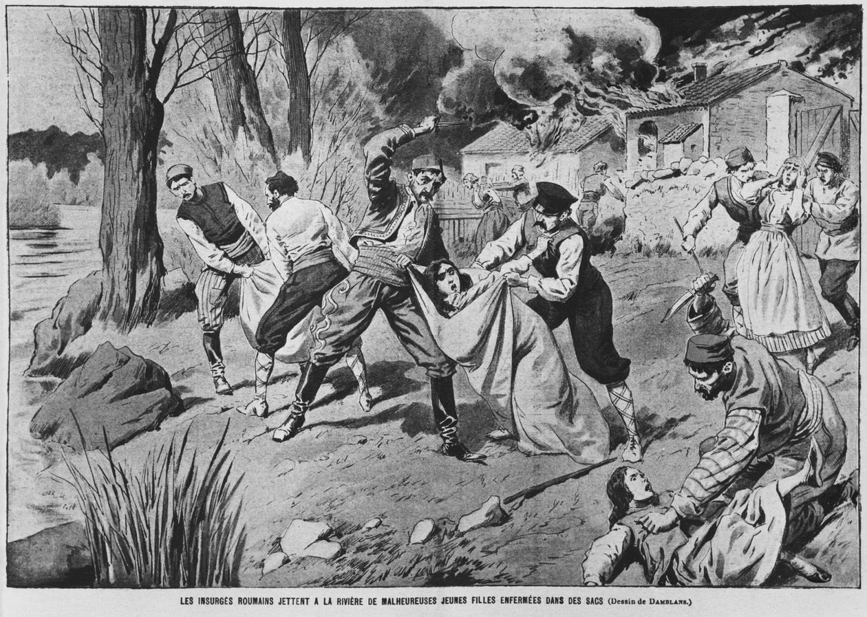 La revuelta de los campesinos rumanos, ilustración de 