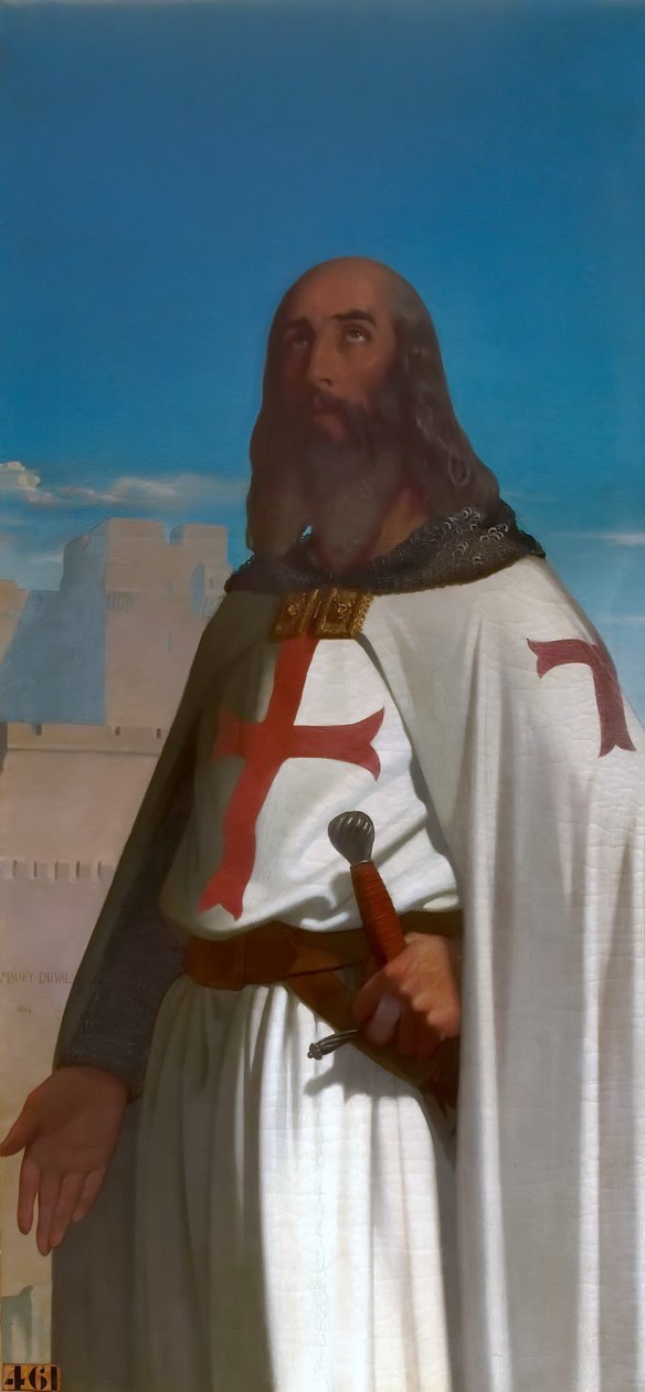 Jacques de Molay, Gran Maestre de los Caballeros Templarios de Eugene Emmanuel Amaury Duval