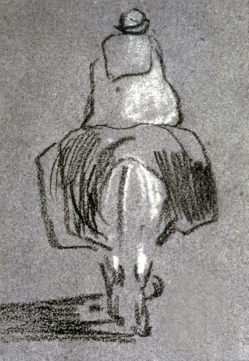 Bereber en burro de Eugène Fromentin