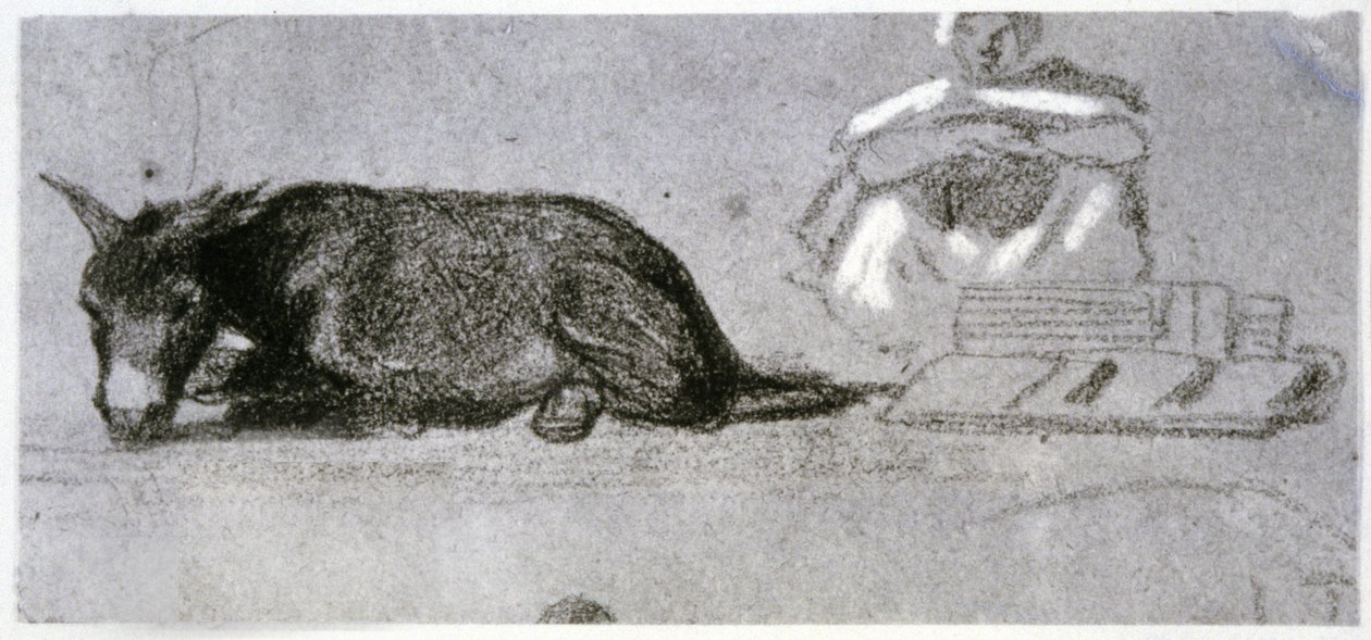 Burro en el Sahel de Eugène Fromentin