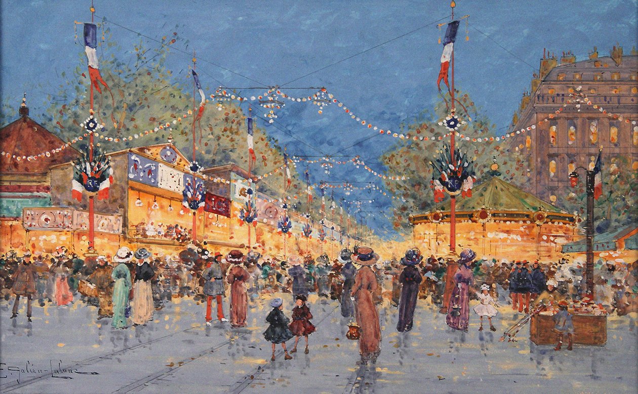 Feria de Panes de Especias. Plaza de la Nación, c. 1930 de Eugene Galien Laloue