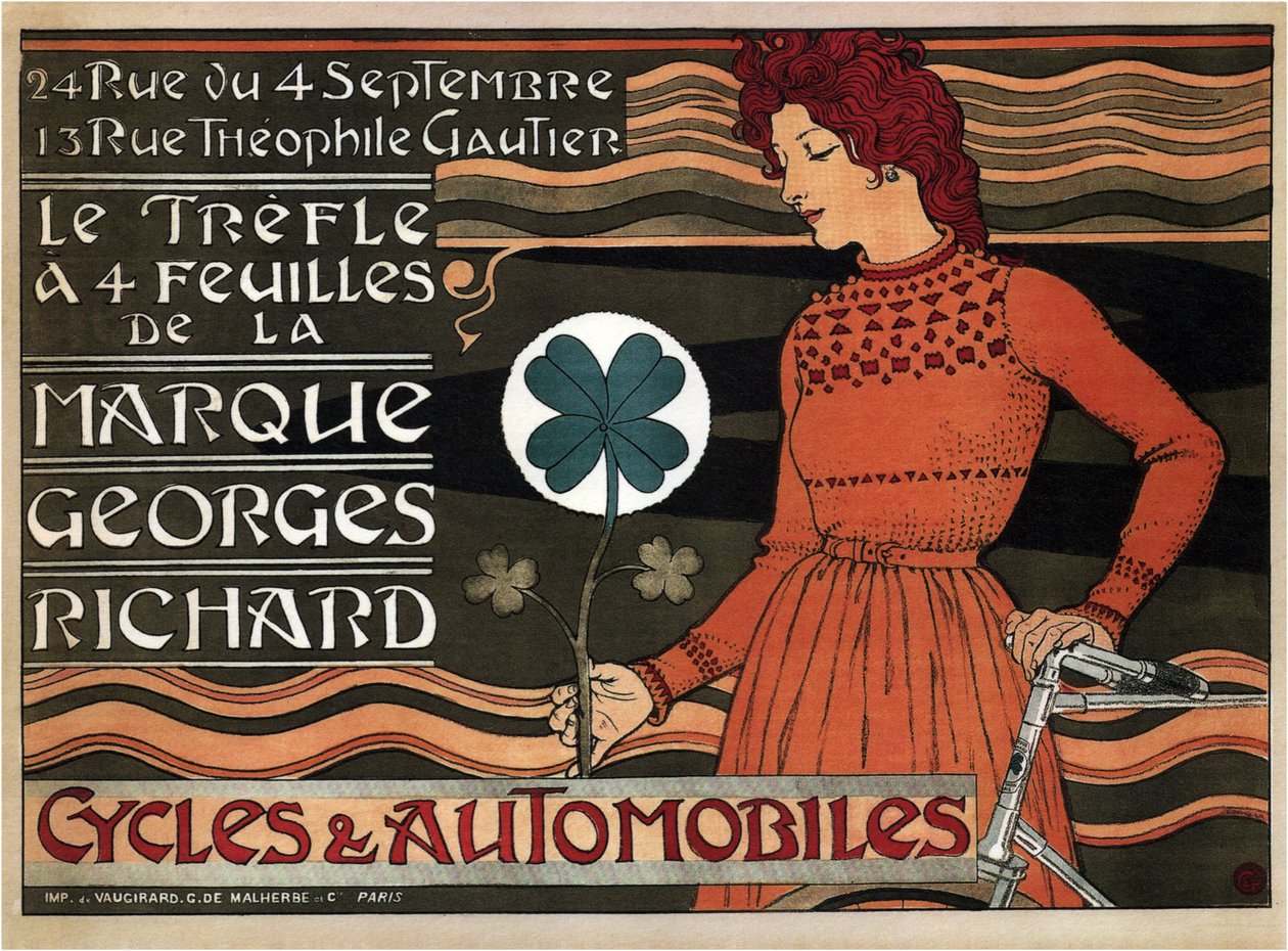 Ciclos y coches Georges Richard, 1899 de Eugene Grasset