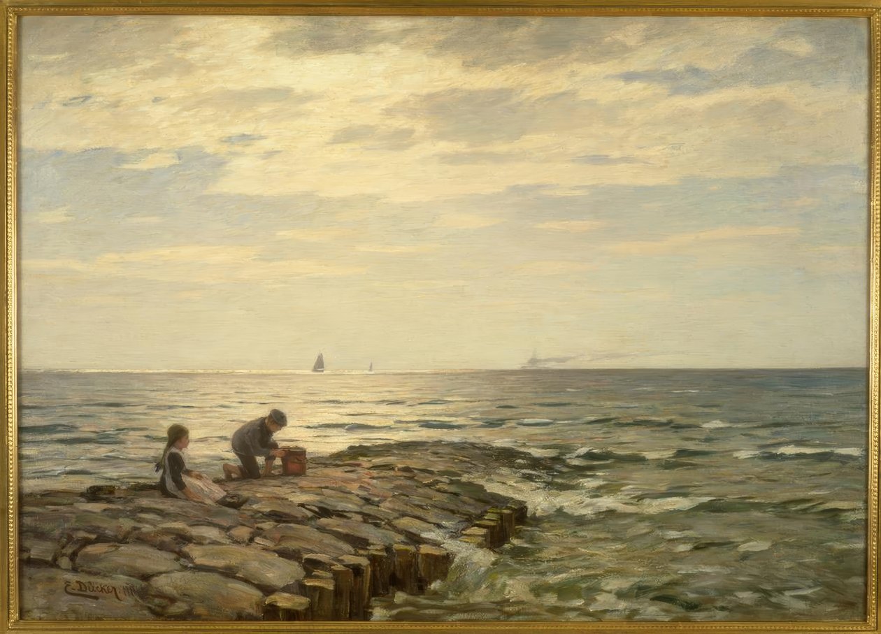 En el muelle de Eugene Gustav Dücker