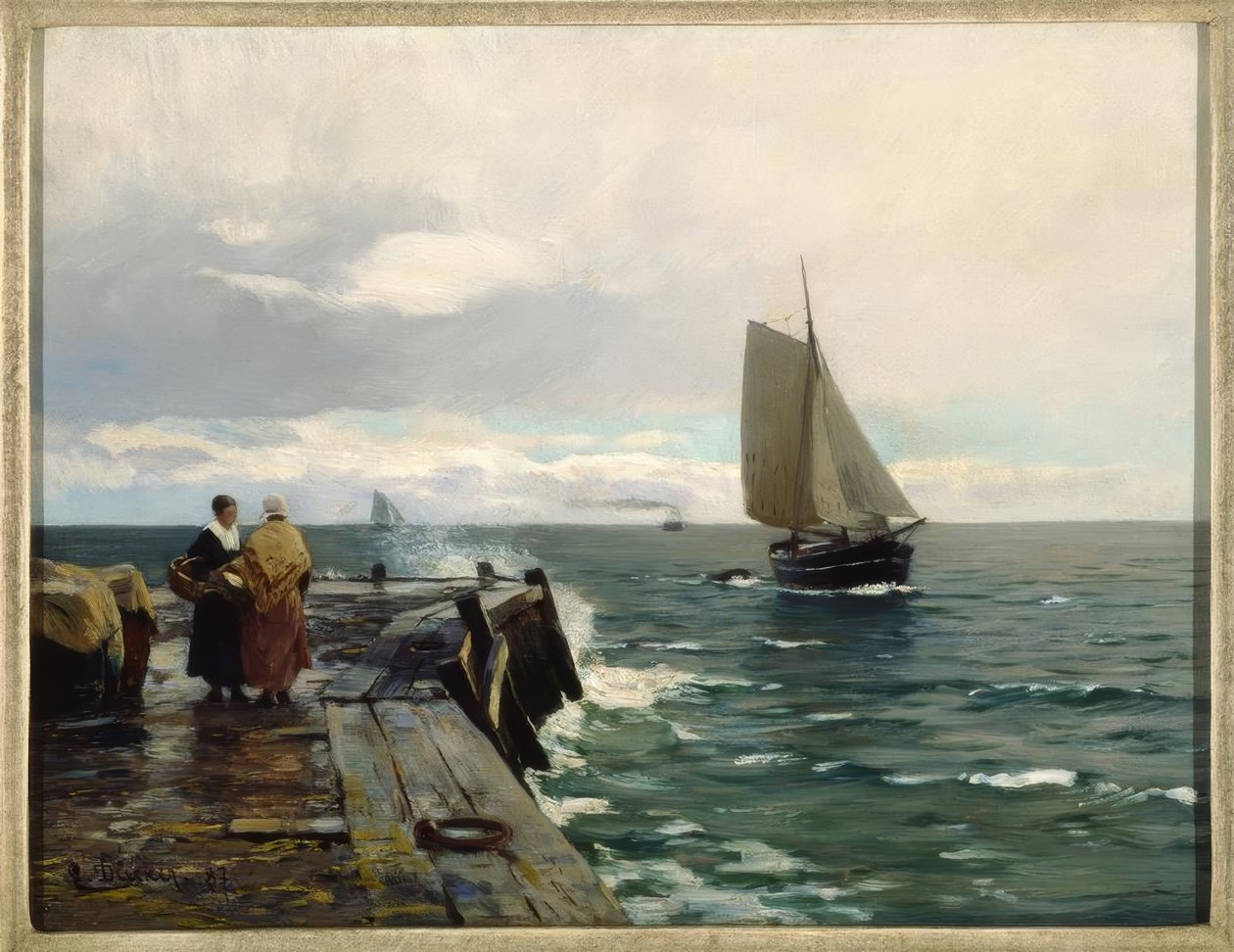 En la costa del Báltico de Eugene Gustav Dücker