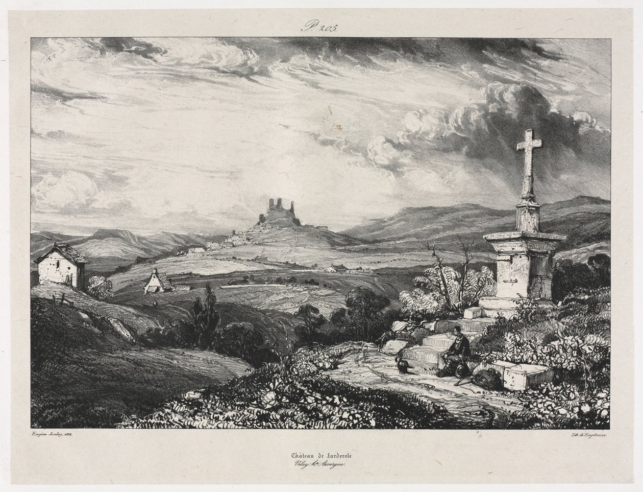 Château de Larderole, 1832 de Eugene Isabey