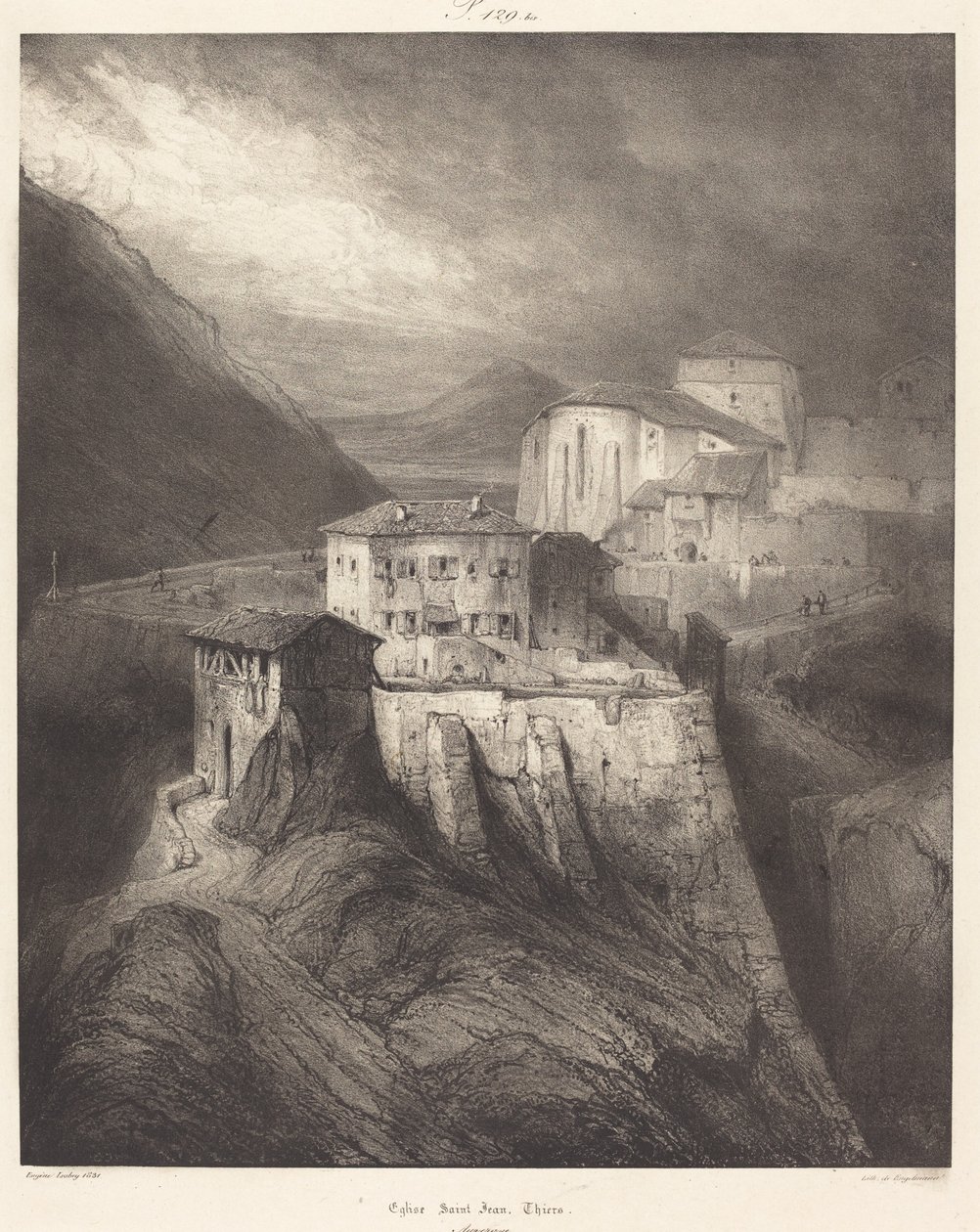 Iglesia de San Juan, Thiers de Eugene Isabey