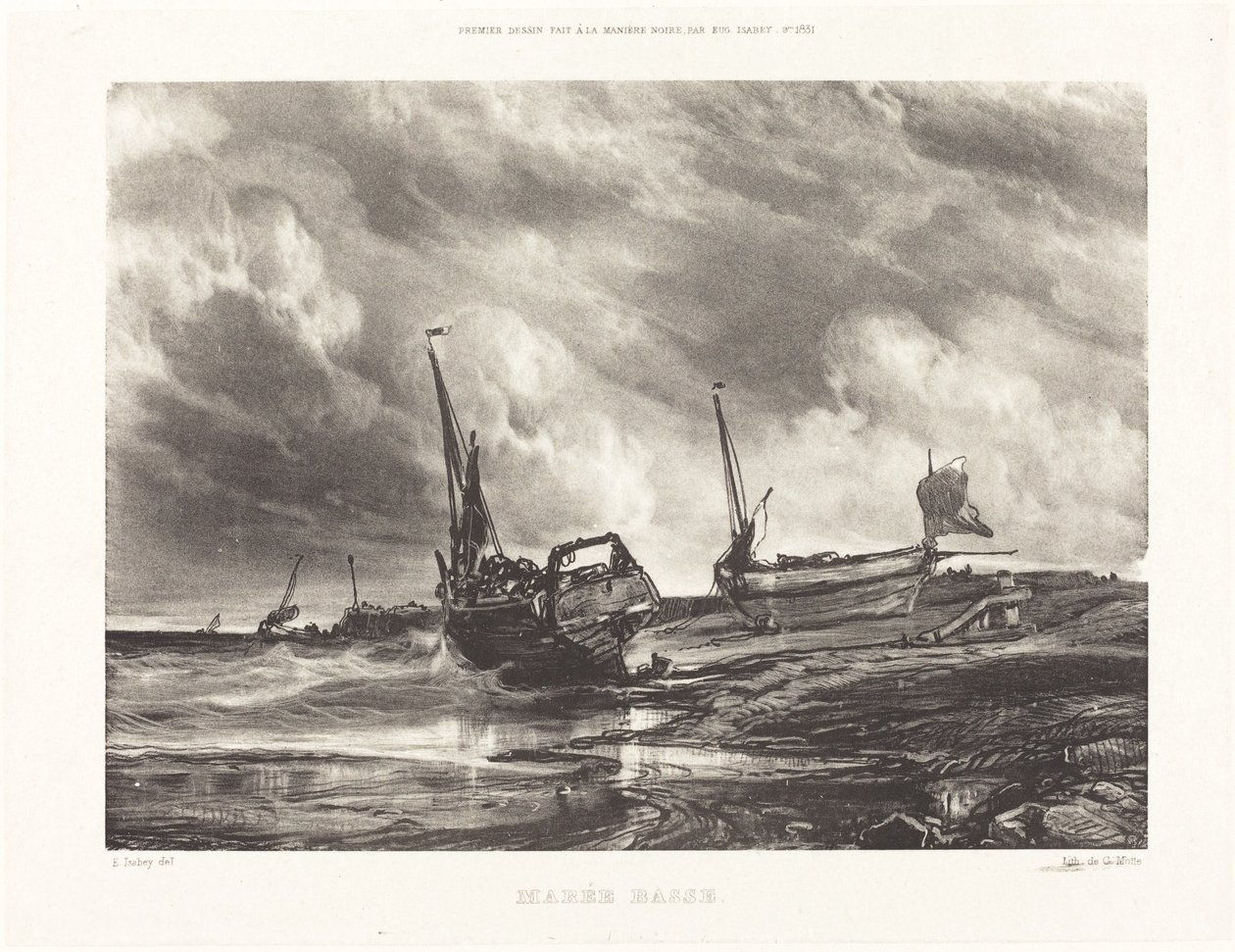 Marea baja de Eugene Isabey