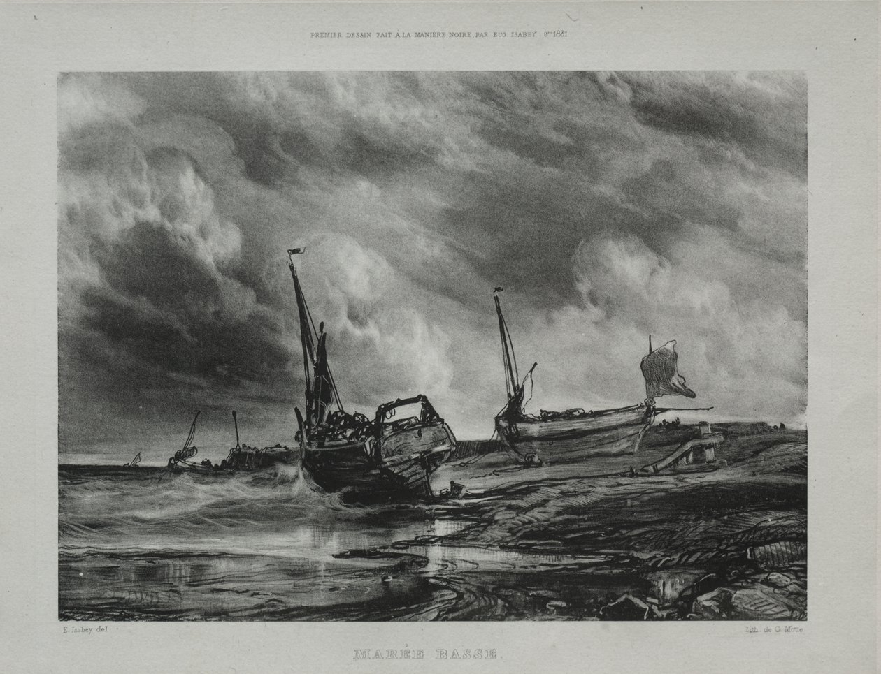 Marea baja de Eugene Isabey