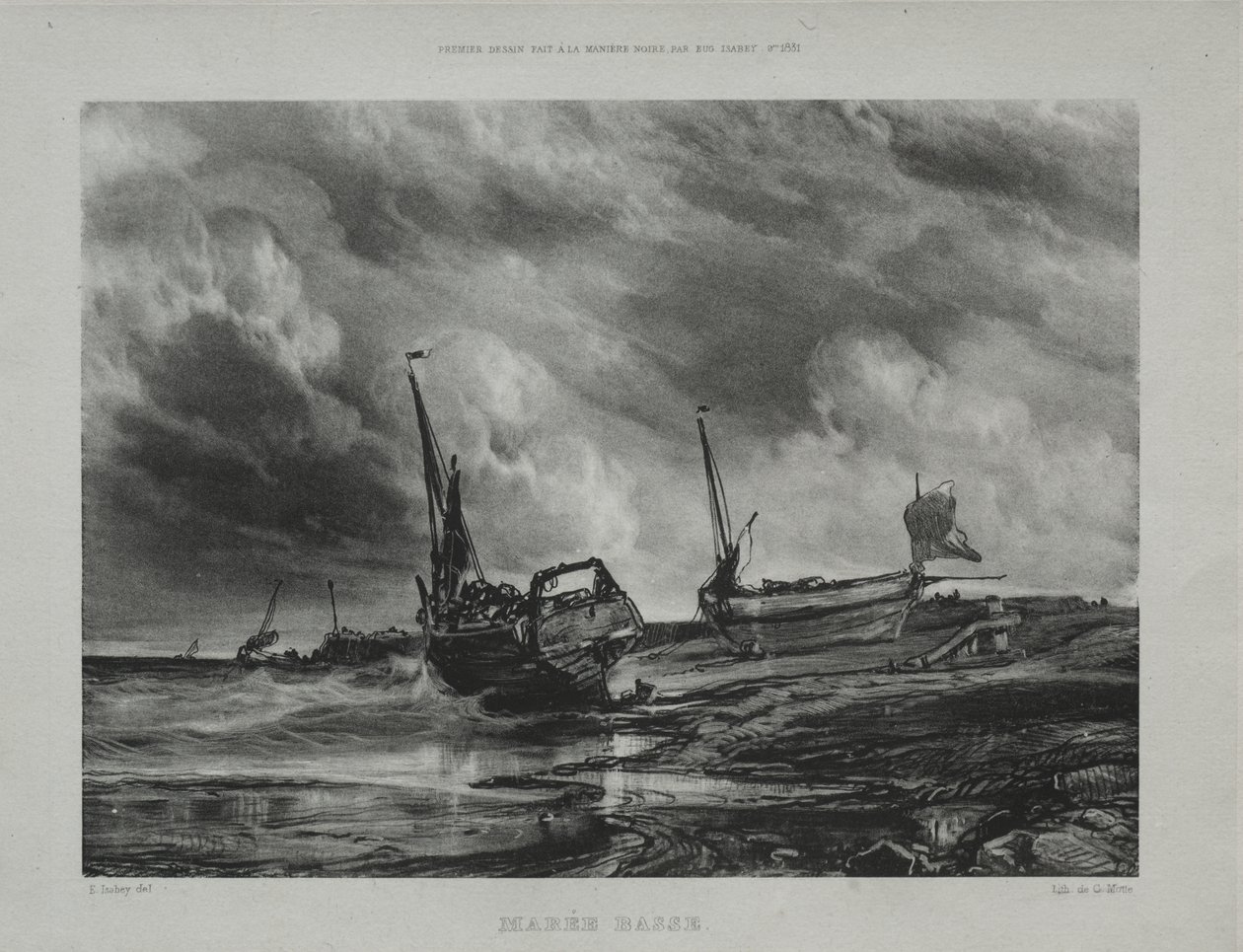 Marea baja de Eugene Isabey