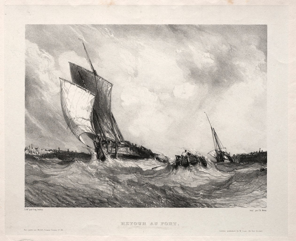 Seis marines: Retour au port de Eugene Isabey