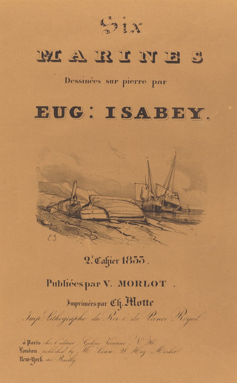 Seis marines de Eugene Isabey