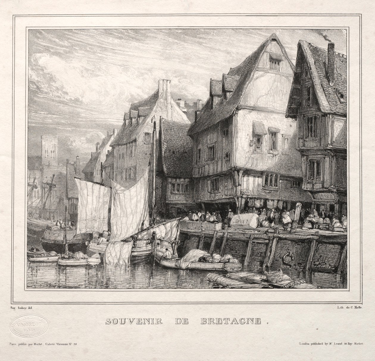 Recuerdos: Recuerdo de Bretaña, 1832 de Eugene Isabey