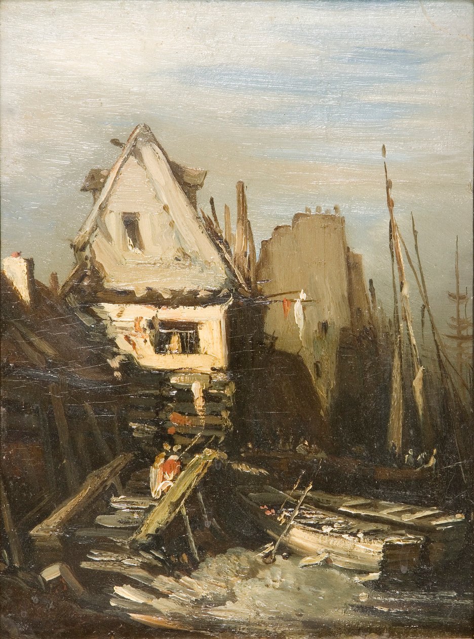 El puerto normando de Eugene Isabey