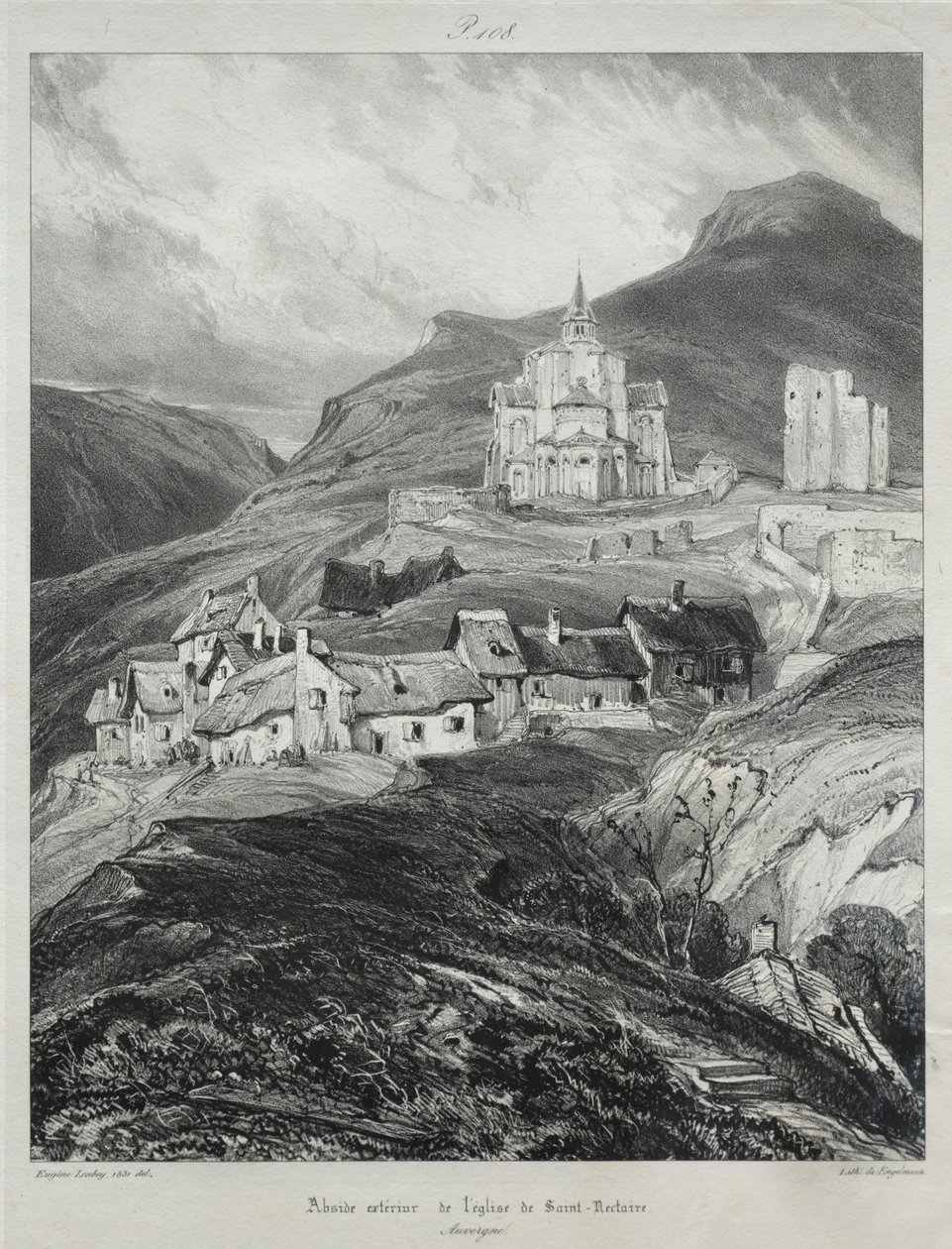 Viajes pintorescos y románticos en la antigua Francia, Auvernia..., 1831 de Eugene Isabey