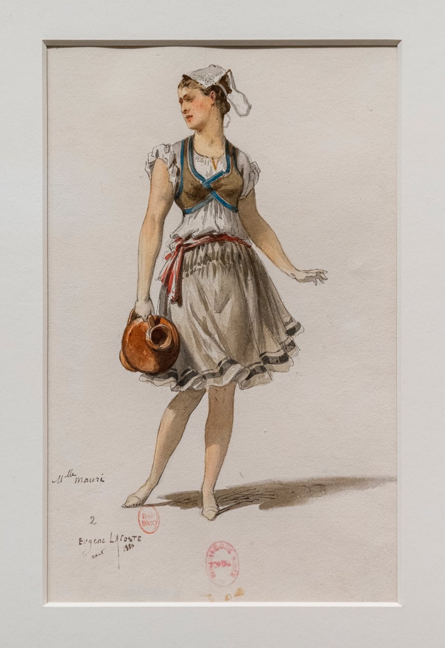 La Korrigane. Ballet de Charles-Marie Widor, modelo de vestuario de Eugene Lacoste