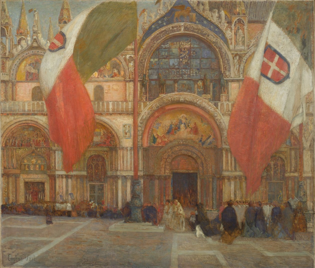 Día de Fiesta en Venecia, c.1904 de Eugene Lawrence Vail