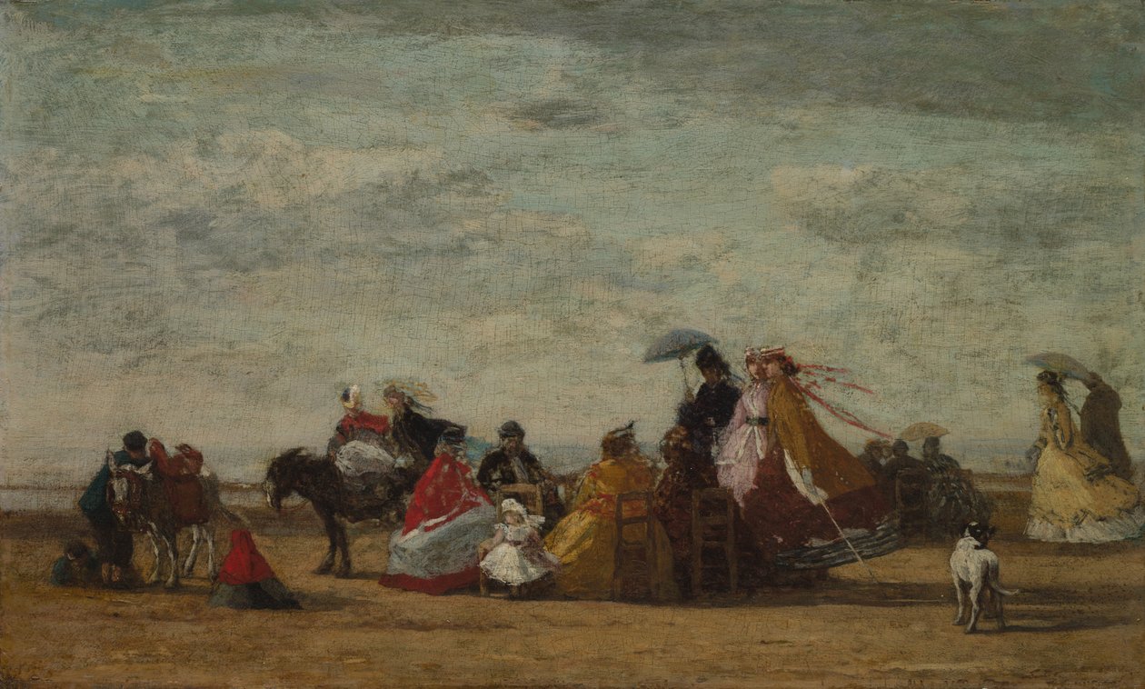 Escena de playa, c. 1865-1867 de Eugene Louis Boudin