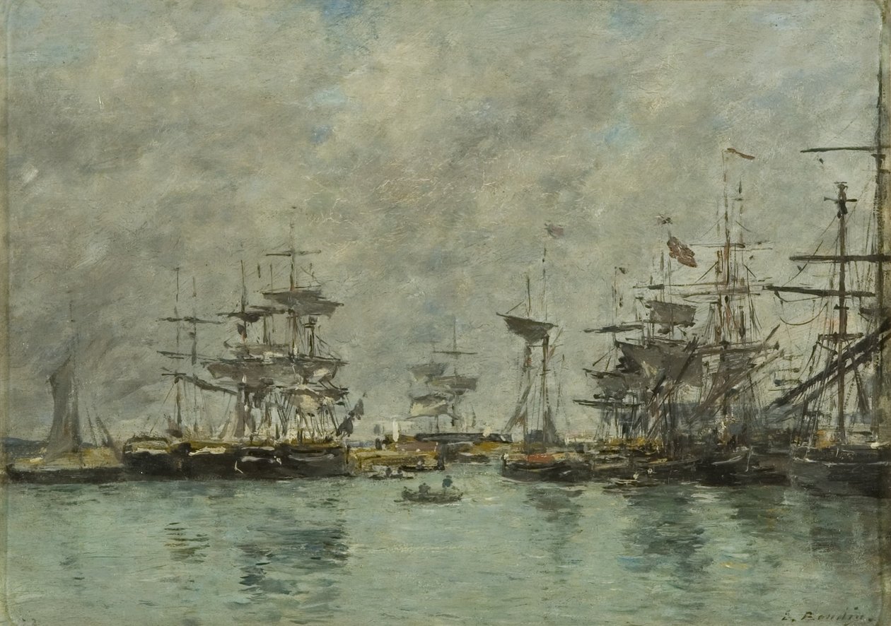 Escena del puerto de Eugene Louis Boudin