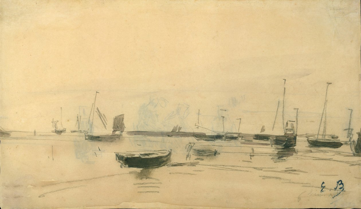 Escena marina, 1870-85 de Eugene Louis Boudin