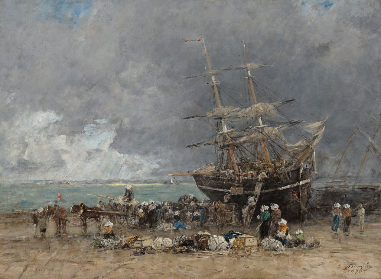Regreso del Terre-Neuvier, 1875 de Eugene Louis Boudin