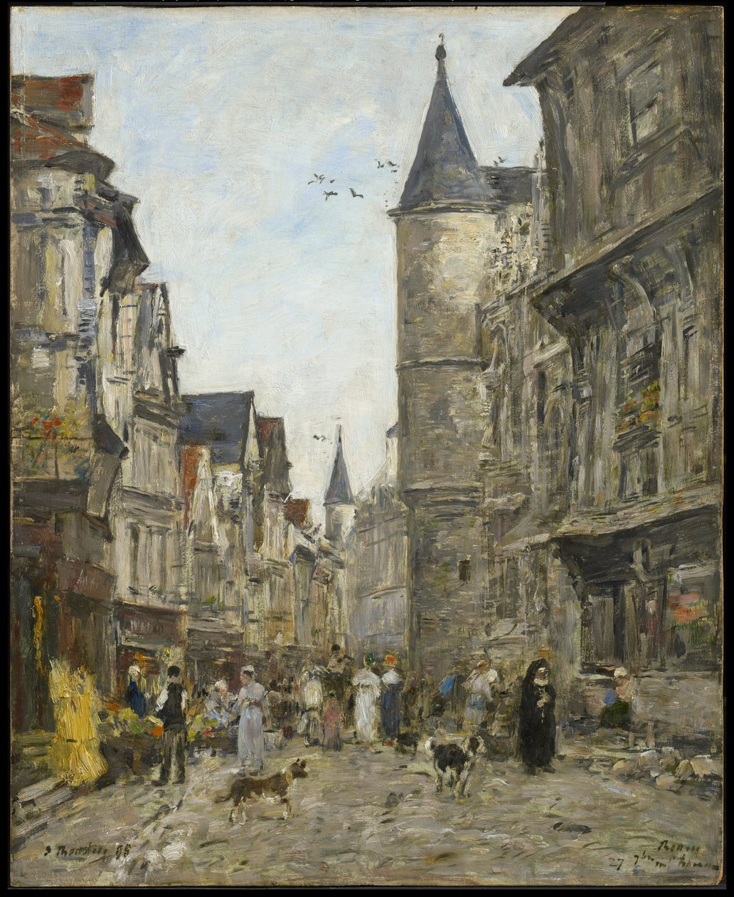 Rue Saint-Romain, Ruan de Eugene Louis Boudin