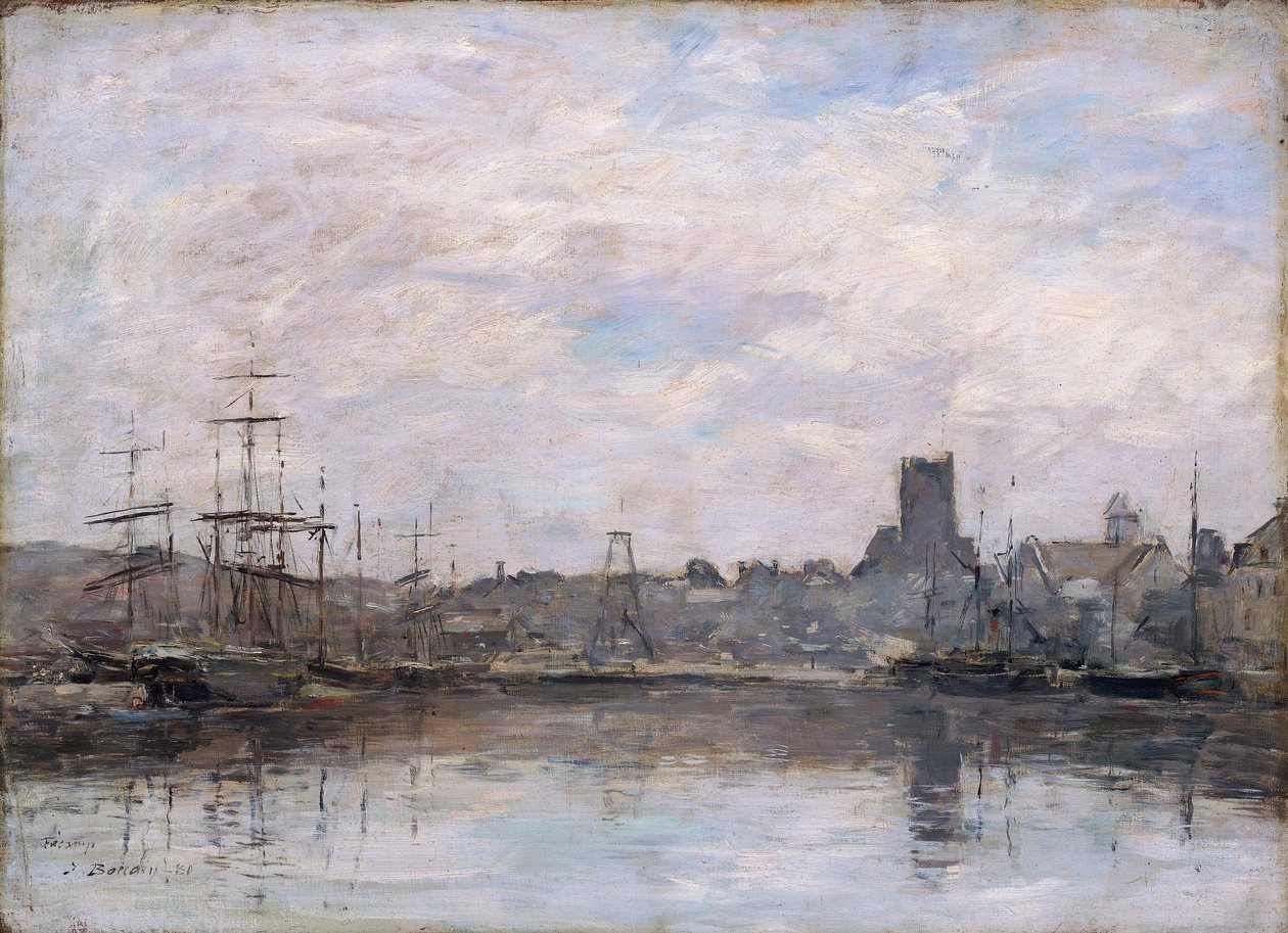 Mañana de septiembre: Puerto de Fecamp de Eugene Louis Boudin