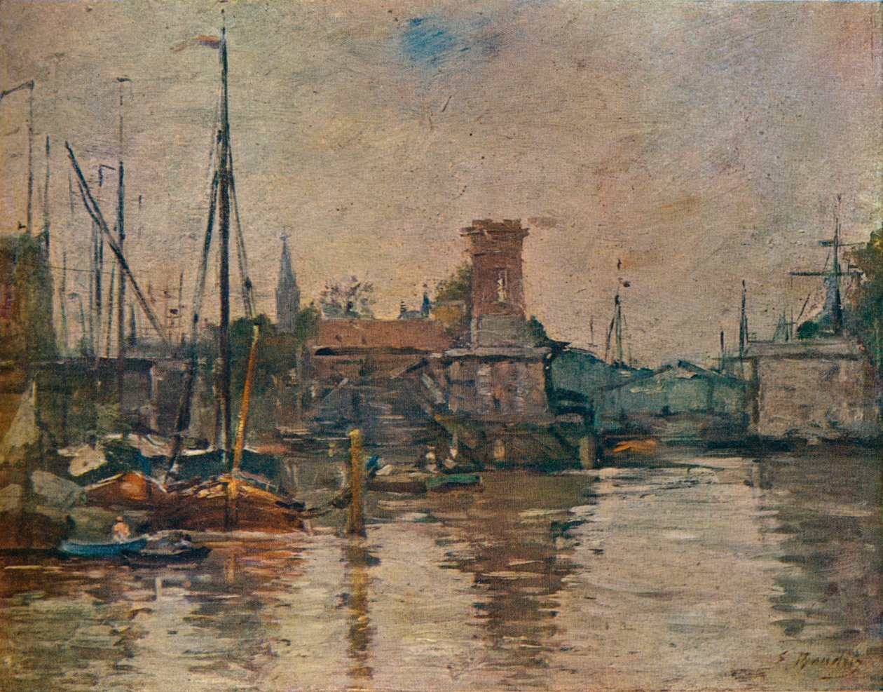 Embarque, siglo XIX de Eugene Louis Boudin