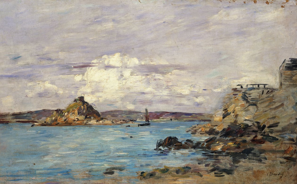 Estudio para "La bahía de Douarnenez", c.1895-97 de Eugene Louis Boudin
