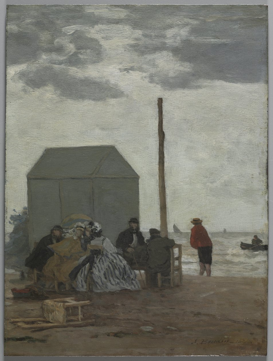 La Playa en Deauville de Eugene Louis Boudin