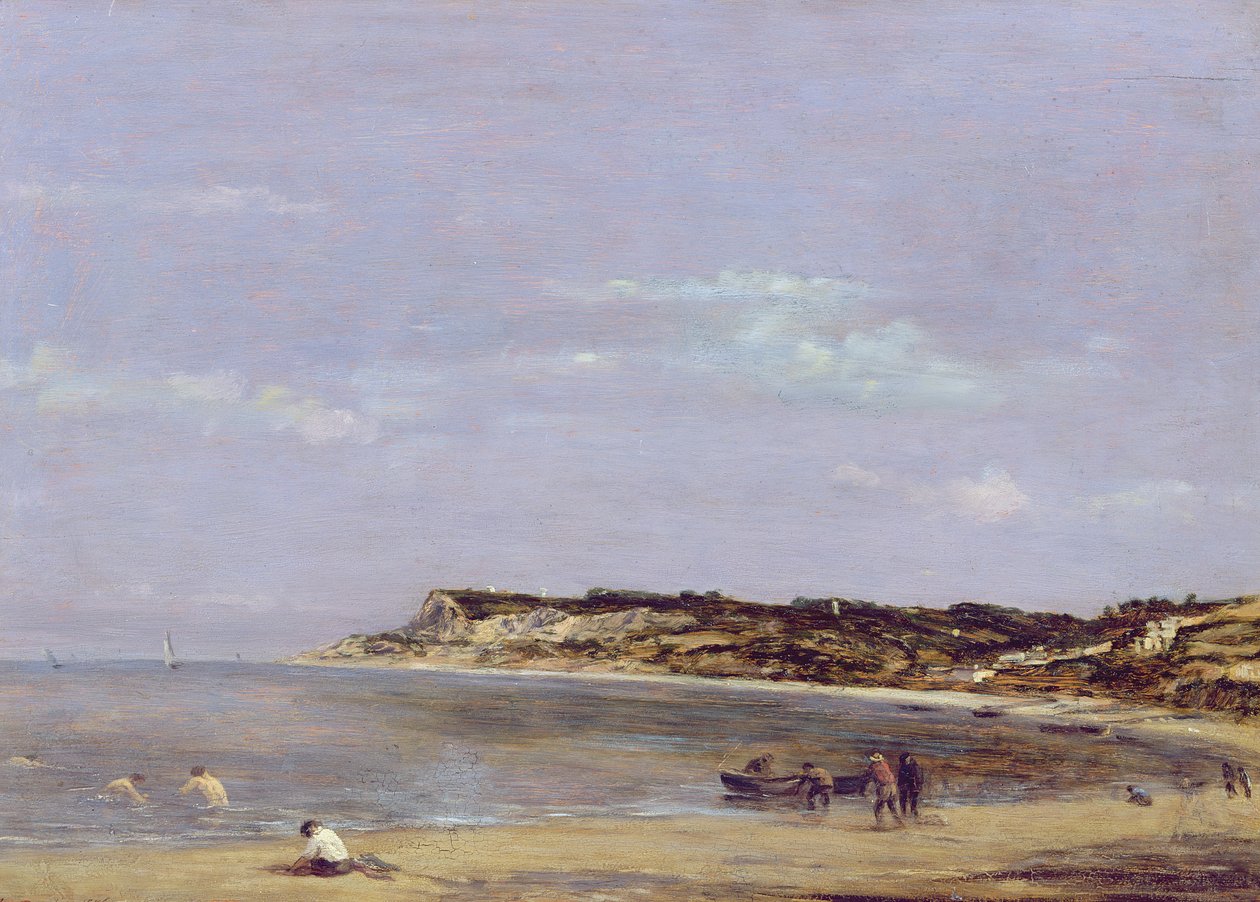 La costa en La Heve, 1856 de Eugene Louis Boudin