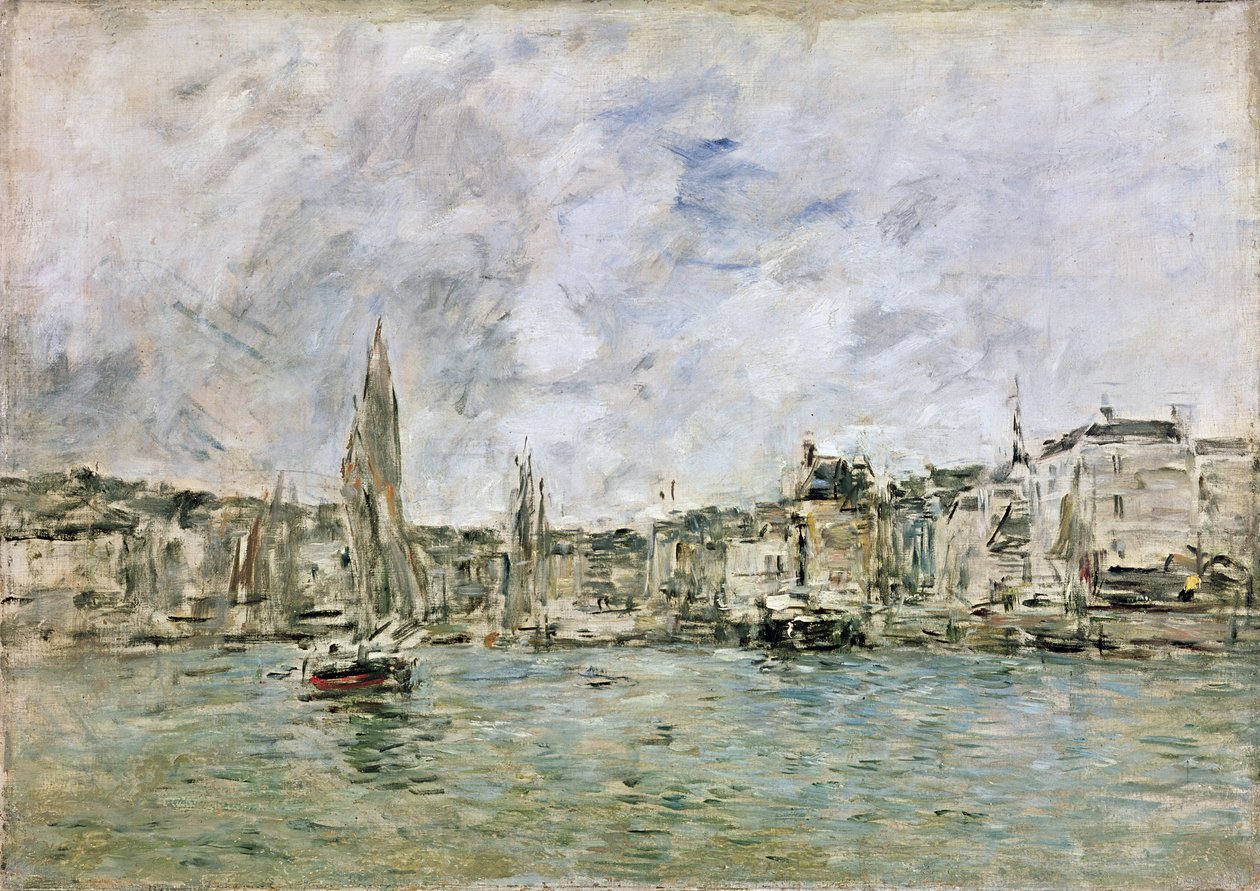 El puerto de Honfleur, 1896 de Eugene Louis Boudin